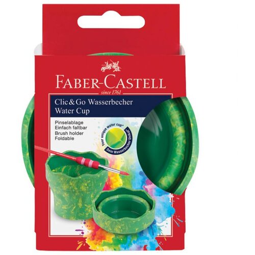 Čaša ZA TEMPERE CLIC&GO FABER CASTELL 181528 ZELENA BLISTER Cijene