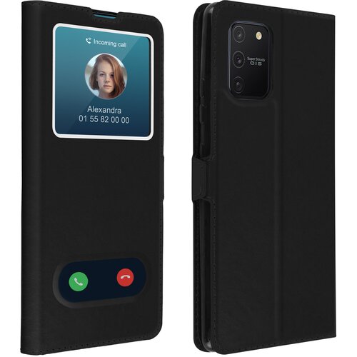 AVIZAR Ovitek s stojalom Quick Pop-Up Window za Samsung Galaxy S10 Lite - crn, (20626666) Cene