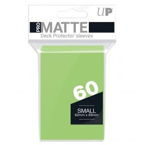 Ultra PRO Matte Small Desk Protector Sleeves 60 - Light Green Cene
