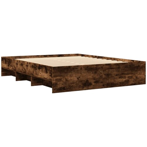 VidaXL Okvir za krevet boja hrasta 150 x 200 cm konstruirano drvo Slike