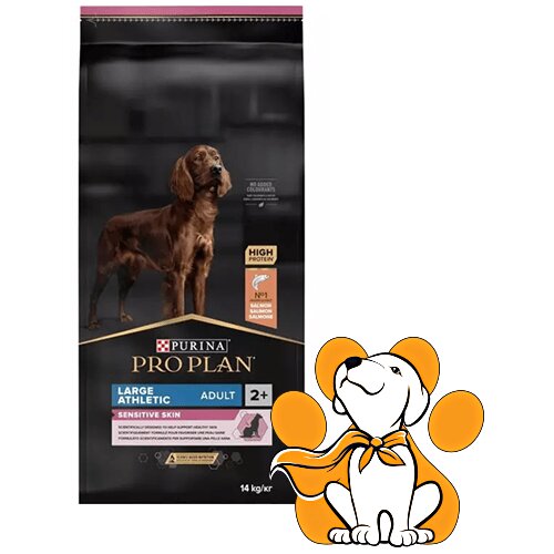 Pro Plan PURINA Hrana za velike odrasle pse atletske građe sa osetljivom kožom Losos 14kg Slike