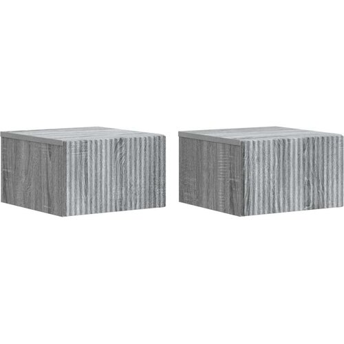  Stenski nočni omarici 2 pcs Siva Sonoma 33 x 34,5 x 20 cm, (5000209973) Cene