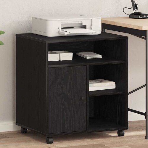  Držač za printer Crni hrast 60 x 50 x 67 cm Konstruirano drvo Cijene