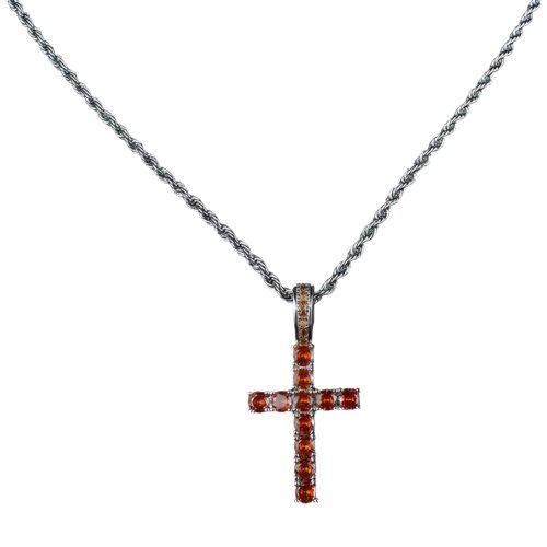 Ogrlica ZC-22769 - Srebrna / Narančasta KP22769 Cijene