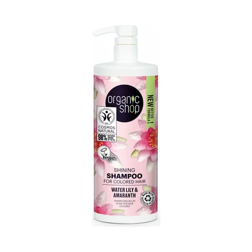 Organic Shop Šampon za sijaj vodna lilija in amarant - 1 l