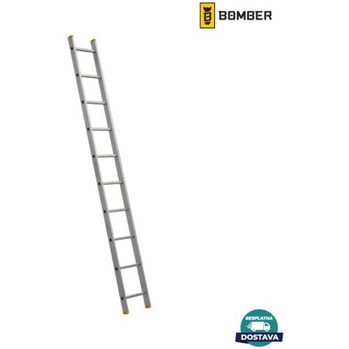 Bomber merdevine aluminijumske jednodelne 1x10 - 2,69m Cene