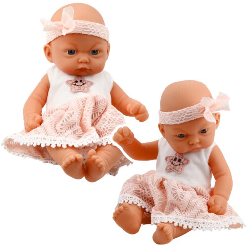 Baby Doll Pink Lace Dress with Star Headband Cene