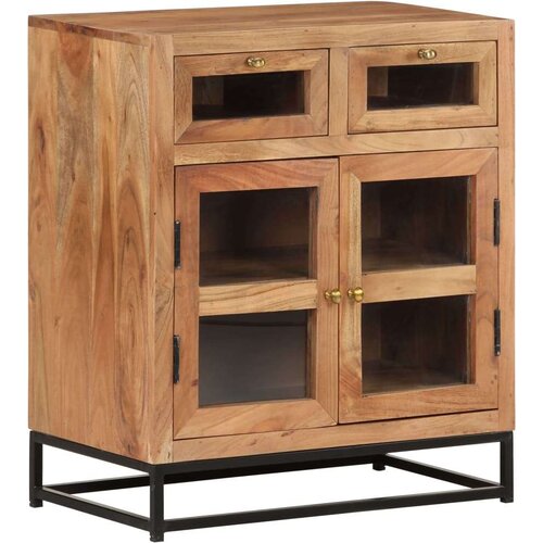 Komoda od masivnog bagremovog drva 60 x 35 x 70 cm Slike