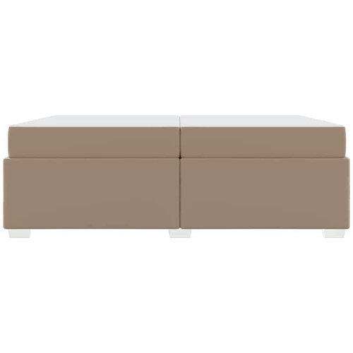  Krevetna konstrukcija Boja cappuccina 200 x 200 cm Umjetna koža Slike