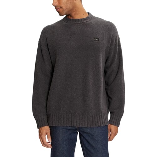 Calvin Klein Jeans Puloverji BOUCLE BOXY SWEATER J30J326202 Siva Cene
