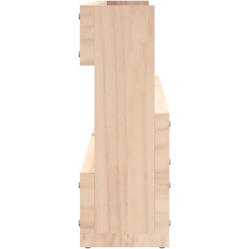 vidaXL Zidni stalci za cipele 2 kom 110x9x23 cm od masivne borovine Cene
