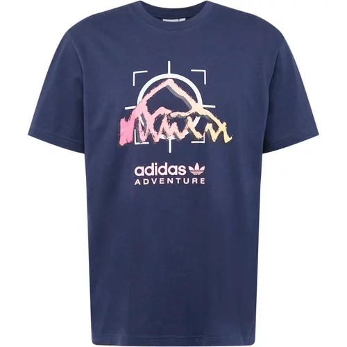 Adidas Majica mornarsko plava / marelica / pastelno roza / bijela