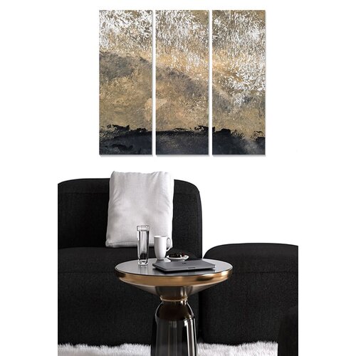 Wallity MDF1322868650 multicolor decorative mdf painting (3 pieces) Cene