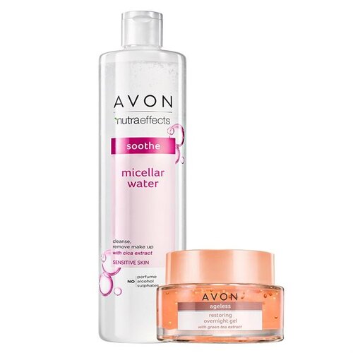 Avon Nutra effects moćni DUO - noćni gel i micelarna voda Slike