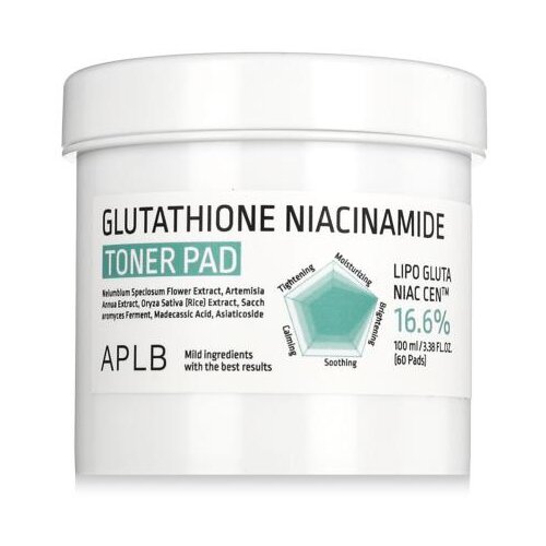 APLB Glutathione Niacinamide Toner Pad losjon in sprej za obraz 60 kos unisex Cene