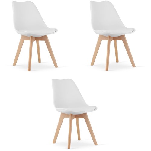 Brandless MARK Chair White x 3, (22030553) Cene