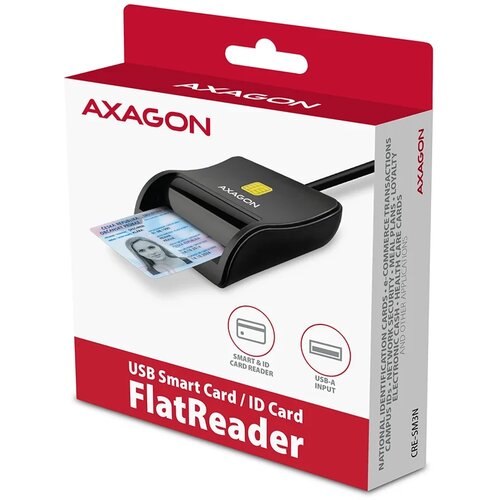 Čitač pametnih kartica AXAGON CRE-SM3N USB 2.0 Cijene