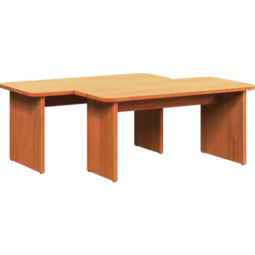  Stolić za kavu 2 pcs Vo&amp;scaron;tano smeđa 100 x 69 x 35.5 cm Slike