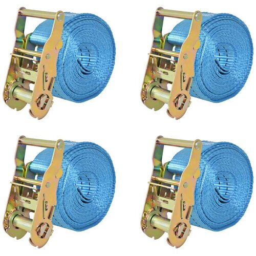  Trake za Vezanje Tereta 4 kom 2 Tone 6mx38mm Plave Cene