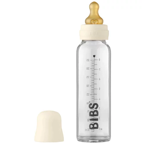 Bibs Baby Glass Bottle 225 ml bočica za bebe Ivory 225 ml