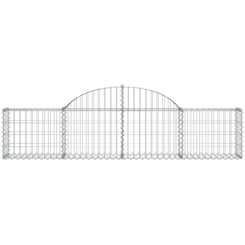  Lučne gabionske ko&amp;scaron;are 8 kom 200x30x40/60 cm pocinčano željezo Slike