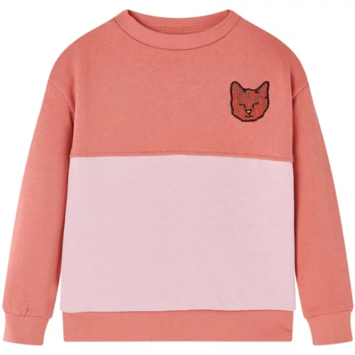  Dječja topla majica sa slaganjem boja ružičasta 116
