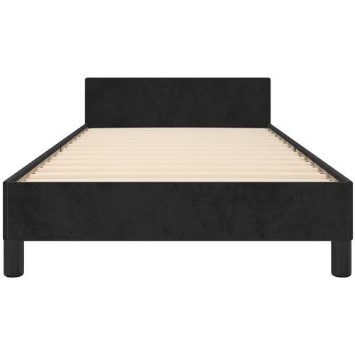  Okvir za krevet s uzglavljem crni 90x190 cm bar&amp;scaron;unasti Slike