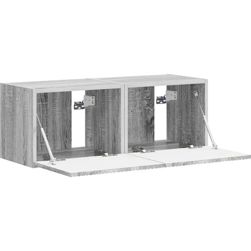 VidaXL TV zidni ormar Zidne 2 pcs Siva Sonoma 60 x 31 x 29.5 cm Slike