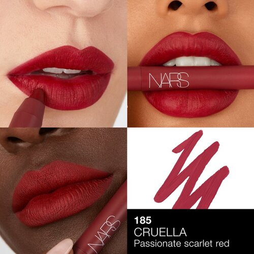 Nars POWERMATTE HIGH-INTENSITY LIP PENCIL dolgoobstojni svinčnik za ustnice z mat učinkom odtenek CRUELLA 2,4 g Slike