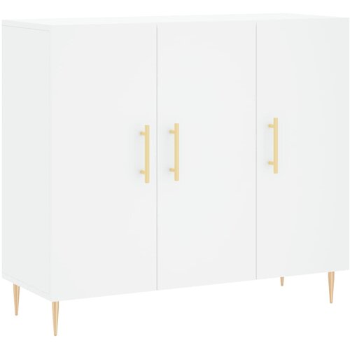Maison Chic Komoda - Predalnik bela 90x34x80 cm konstruiran les, (21716110) Cene