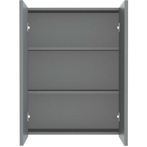 VidaXL kupaonski ormarić s ogledalom 60x15x75 cm MDF antracit Slike