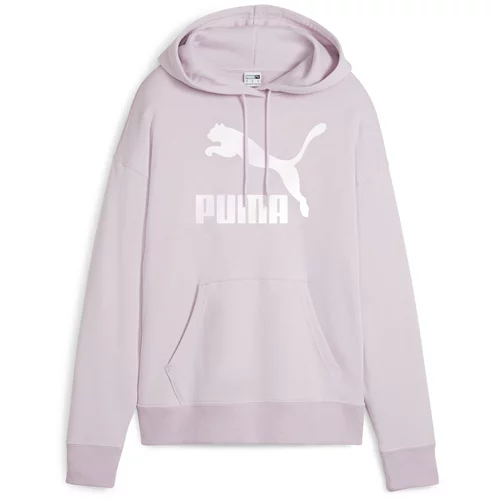 Puma Sportska sweater majica 'Classics' lila / bijela