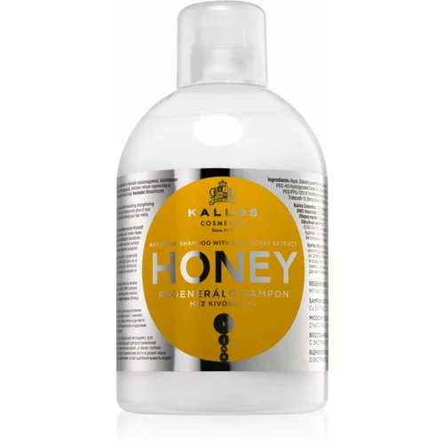Kallos Cosmetics honey regeneracijski šampon z izvlečkom medu 1000 ml za ženske