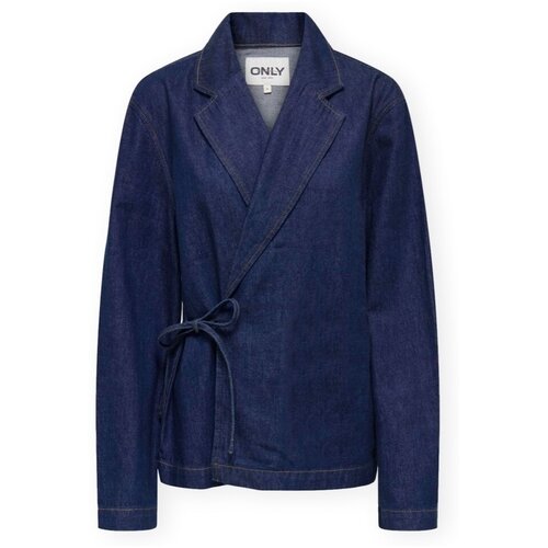 Only Ellis Jacket - Dark Blue Denim Plava Slike