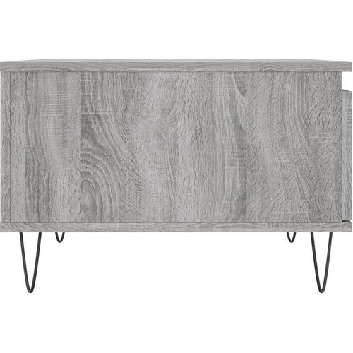  Stolić za kavu siva boja hrasta 55x55x36,5 cm konstruirano drvo Slike