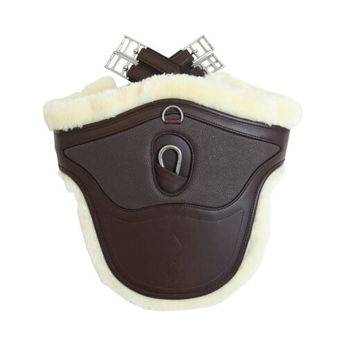 Kentucky Horsewear Podsedelni pas z umetnim krznom, rjav - 135 cm Cene