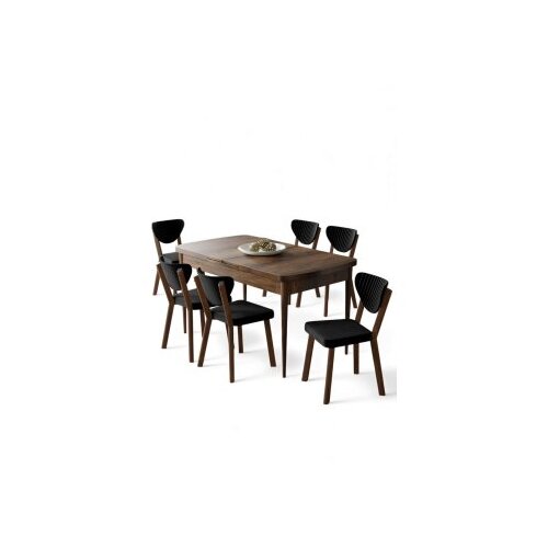 Hanah home trpezarijski set, 7 dijelova, crni Cijene