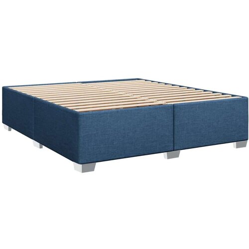 vidaXL Box spring postelja z vzmetnico modra 180x200 cm blago Cene