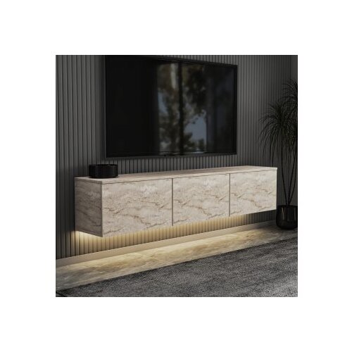 Hanah home TV polica Neon Illuminated Travertine Slike