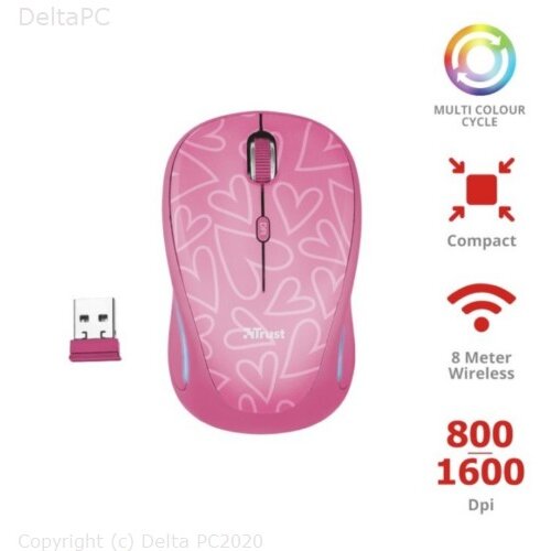 Trust YVI FX Wireless mis pink Cijene