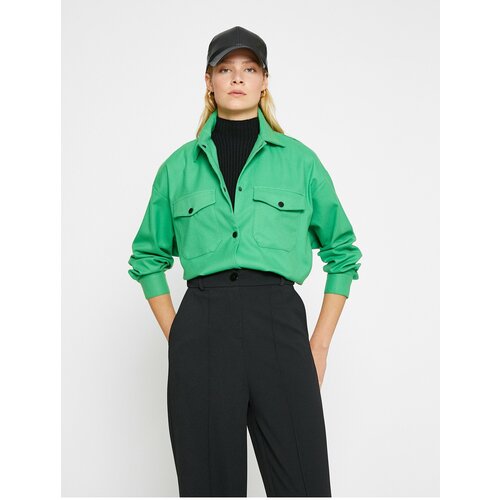 Koton Shirt - Green - Relaxed fit Slike