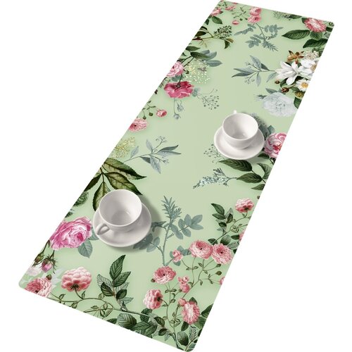 Bertoni Home Unisex's Table Runner Melanie Green Green/Pink Cene