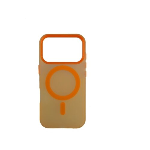  Silikonska futrola Magsafe FLURO COLOR Iphone 17 Pro NARANDŽASTA Slike