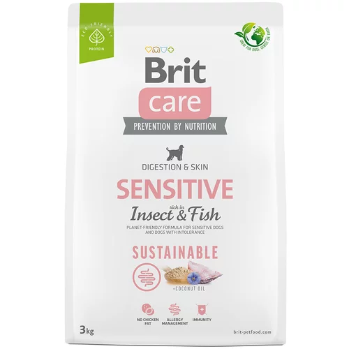 Brit Care Dog Sustainable Sensitive riba & insekti - Varčno pakiranje: 2 x 3 kg