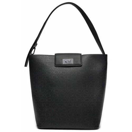 Calvin Klein Ročna torba Ck Push Bucket Bag_Epi Mn K60K612344 Črna