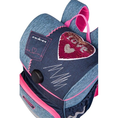 Target &amp;scaron;kolska torba GT Twist Denim Love Slike