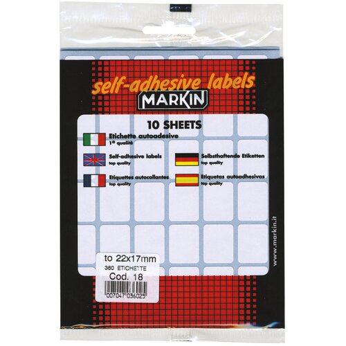  Etikete slep 22x17mm pk10L Markin 10018 blister Cene