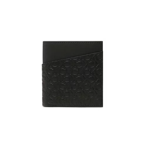 Calvin Klein Velika ženska denarnica Ck Must Mono Trifold 6Cc W/Coin K50K510306 Črna