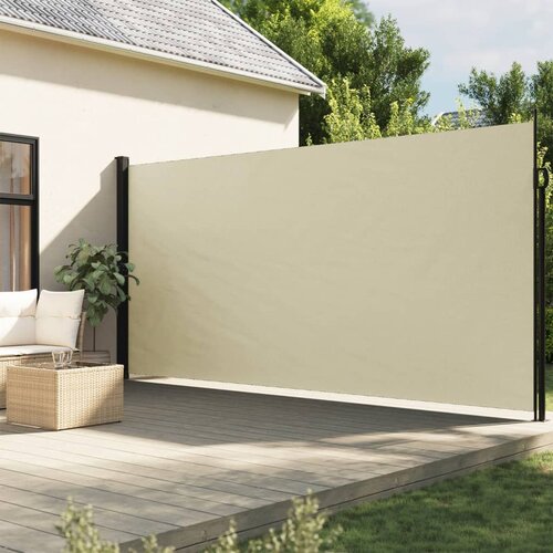 vidaXL Bočna tenda na uvlačenje krem 220 x 600 cm Cijene