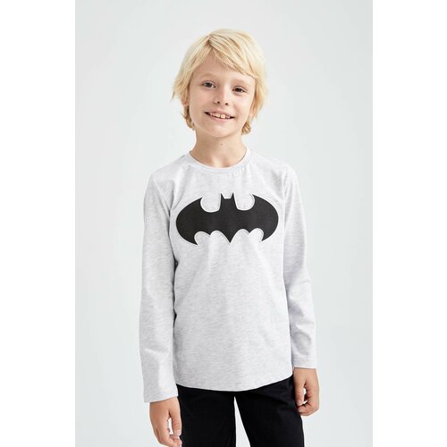 Defacto Regular Fit Batman Licence Long Sleeve T-Shirt Slike